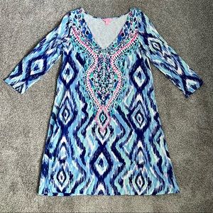 Lily Pulitzer Blue Beacon Dress Size Large